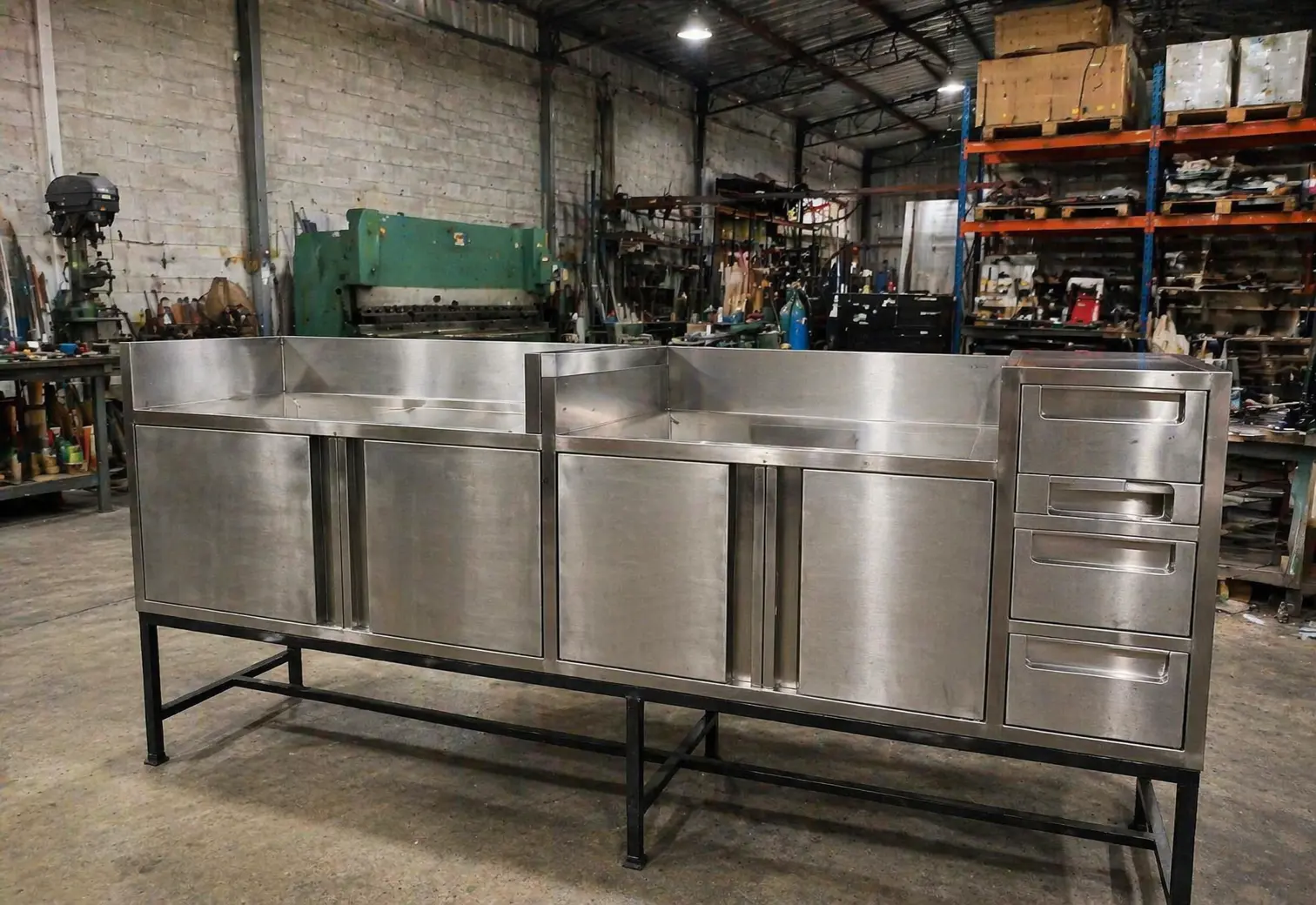 Fabricación en acero inoxidable T-304